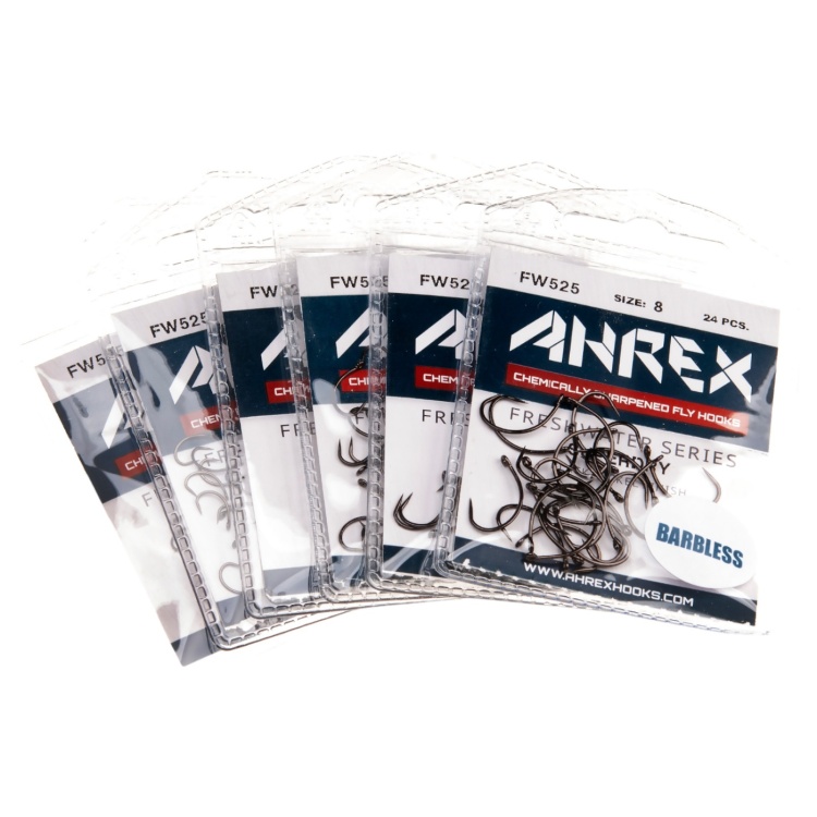 Ahrex Fw525 Super Dry Barbless #12 Trout Fly Tying Hooks